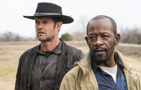 Garret Dillahunt as John Dorie and Lennie James as Morgan Jones in Fear the Walking Dead