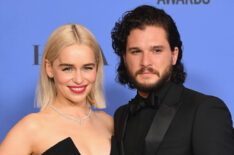 75th Annual Golden Globe Awards - Emilia Clarke and Kit Harington