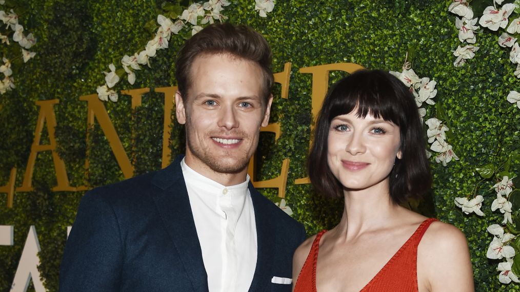 Sam Heughan and Caitriona Balfe at Starz Hosts 'Outlander' FYC Special Screening And Panel