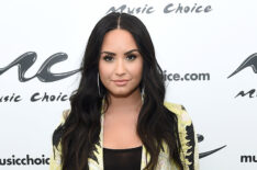 Demi Lovato attends Visits Music Choice