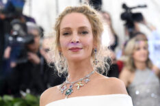 Uma Thurman attends Heavenly Bodies: Fashion & The Catholic Imagination Costume Institute Gala