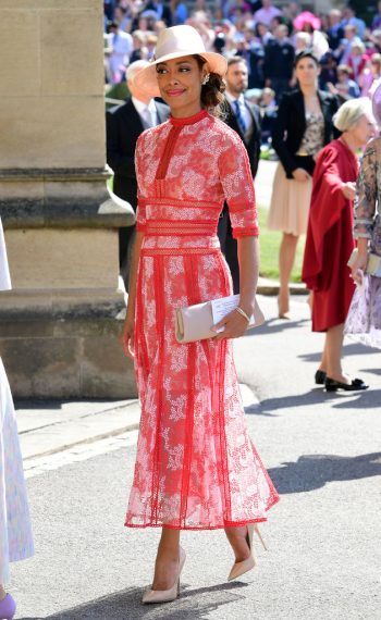 Gina Torres attends Prince Harry marries Ms. Meghan Markle - Windsor Castle