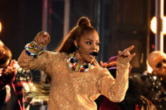Janet Jackson performing at the 2018 Billboard Music Awards