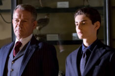 Sean Pertwee as Alfred Alfred Pennyworth and David Mazouz as Bruce Wayne on 'Gotham'
