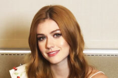 Katherine McNamara of Shadowhunters in the TV Insider studios