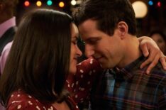 Brooklyn Nine Nine - Melissa Fumero and Andy Samberg in the 'Bachelor/ette Party' episode