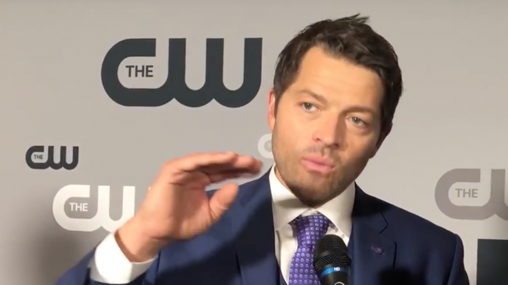 Misha Collins of Supernatural at the CW upfront red carpet in New York City