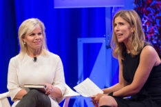 Gretchen Carlson speaks with Sarah Ellison at the Fortune Most Powerful Women event