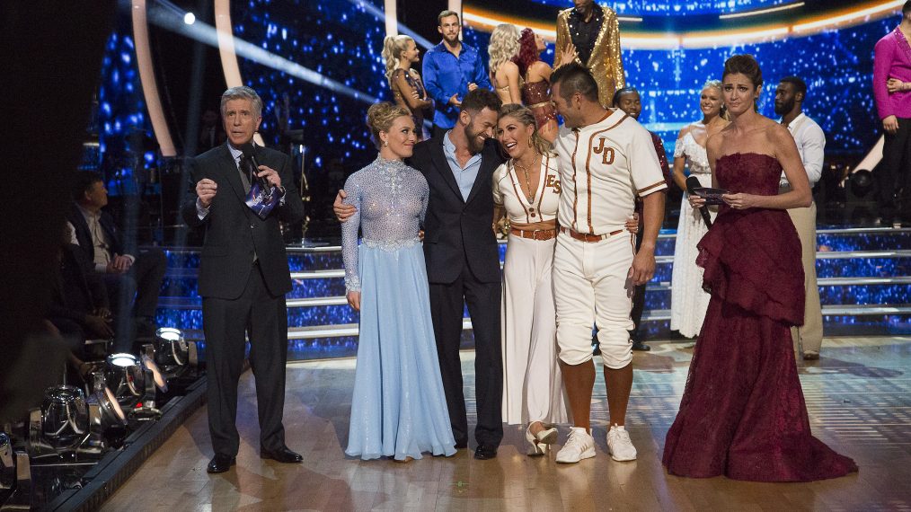 TOM BERGERON, JAMIE ANDERSON, ARTEM CHIGVINTSEV, EMMA SLATER, JOHNNY DAMON, ERIN ANDREWS