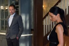 Jonny Lee Miller as Sherlock Holmes and Lucy Liu as Joan Watson in Elementary - 'An Infinite Capacity for Taking Pains'