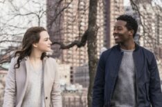 Violett Beane as Cara Bloom and Brandon Micheal Hall as Miles Finer in God Friended Me