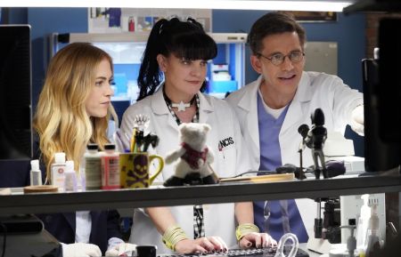 Emily Wickersham, Pauley Perrette, and Brian Dietzen in NCIS - 'One Step Forward'