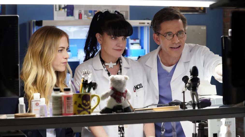 Emily Wickersham, Pauley Perrette, and Brian Dietzen in NCIS - 'One Step Forward'