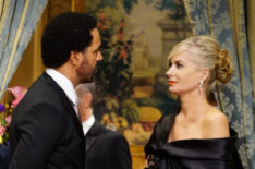 Kristoff St. John as Neil Winters and Eileen Davidson as Ashley Abbott on 'The Young and the Restless'
