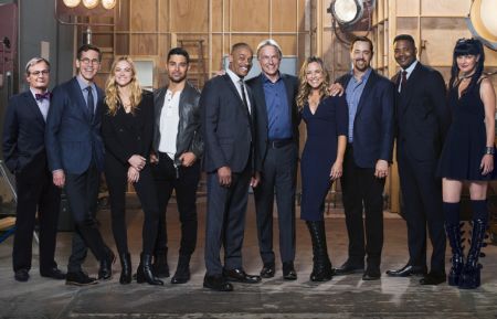 The cast of the CBS series NCIS, scheduled to air on the CBS Television Network. Pictured: David McCallum, Brian Dietzen, Emily Wickersham, Wilmer Valderrama, Rocky Carroll, Mark Harmon, Maria Bello, Sean Murray, Duane Henry, Pauley Perrette. Photo: Kevin Lynch/CBS ÃÂ© 2017 CBS Broadcasting Inc. All Rights Reserved.