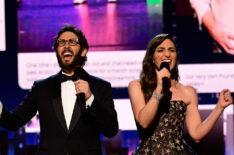 Josh Groban and Sara Bareilles perform at the Tony Awards