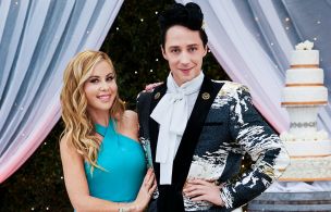 Wedding Cake Championship- Hosts Tara Lipinski and Johnny Weir, as seen on Wedding Cake Championship, Season 1.