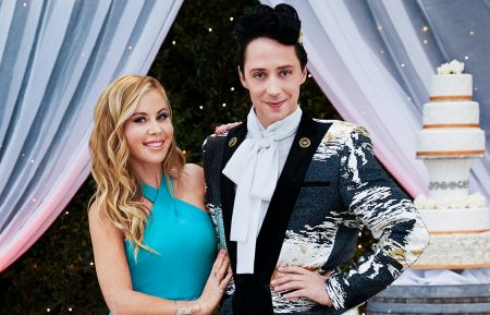 Hosts Tara Lipinski and Johnny Weir, as seen on Wedding Cake Championship, Season 1