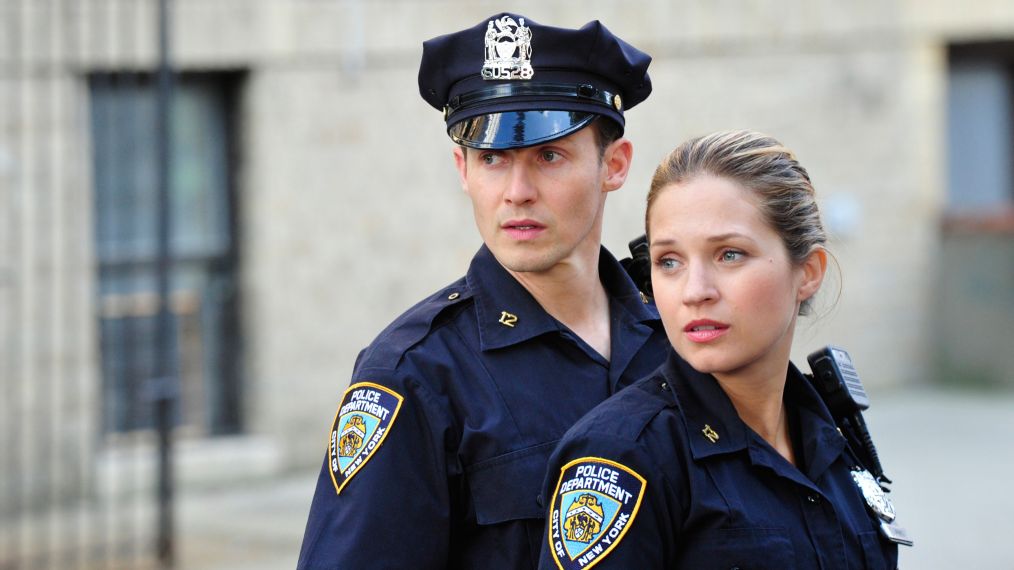 Will Estes as Jamie Reagan and Vanessa Ray as Eddie on Blue Bloods - 'To Protect and Serve'