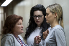 Kate Mulgrew, Laura Prepon, and Taylor Schilling in Orange is the New Black