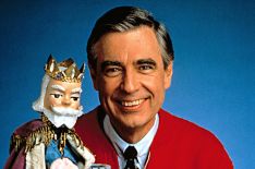 Fred Rogers and King Friday in Mr. Rogers Neighborhood