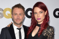 Chris Hardwick and Chloe Dykstra attend the GQ Men Of The Year Party