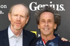 Director Ron Howard and executive producer Brian Grazer attend the Los Angeles Premiere Screening of National Geographic's 'Genius'