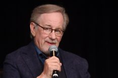 Steven Spielberg speaks onstage at the 'Schindler's List' cast reunion during the 2018 Tribeca Film Festival