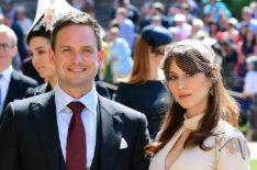 Patrick J. Adams and Troian Bellisario attend Prince Harry marries Ms. Meghan Markle - Windsor Castle