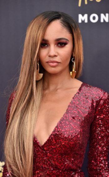 Vanessa Morgan attends the 2018 MTV Movie And TV Awards