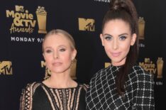 Kristen Bell and Alison Brie attend the 2018 MTV Movie And TV Awards