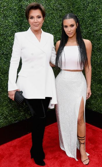 Kris Jenner and Kim Kardashian attend the 2018 MTV Movie And TV Awards