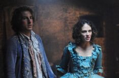 Daniel Marney (Rory Fleck Byrne) and Charlotte Wells (Jessica Brown-Findlay) in Harlots - 'Episode 8'
