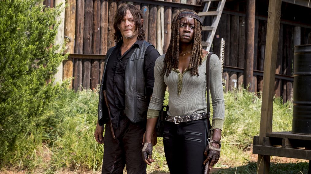 Norman Reedus as Daryl Dixon, Danai Gurira as Michonne - The Walking Dead - Season 8, Episode 12