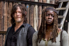 Norman Reedus as Daryl Dixon, Danai Gurira as Michonne - The Walking Dead - Season 8, Episode 12