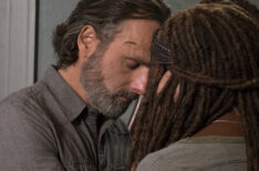 Andrew Lincoln as Rick Grimes, Danai Gurira as Michonne - The Walking Dead