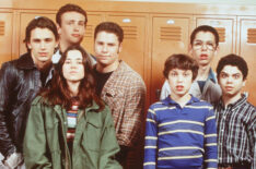 Freaks and Geeks cast - James Franco, Jason Segel, Linda Cardellini, Seth Rogen, John Francis Daley, Martin Starr, Samm Levine