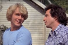 John Schneider and Tom Wopat in Dukes of Hazzard