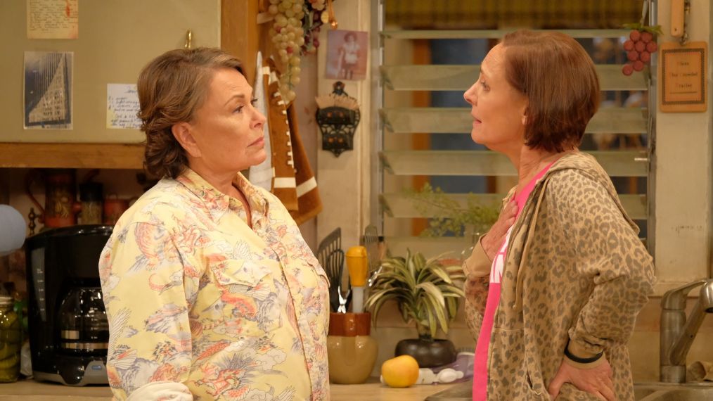 Roseanne Barr and Laurie Metcalf