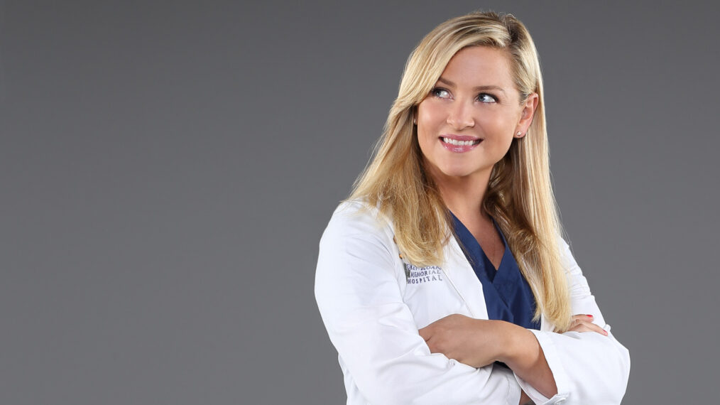 Jessica Capshaw as Dr. Arizona Robbins in Grey's Anatomy