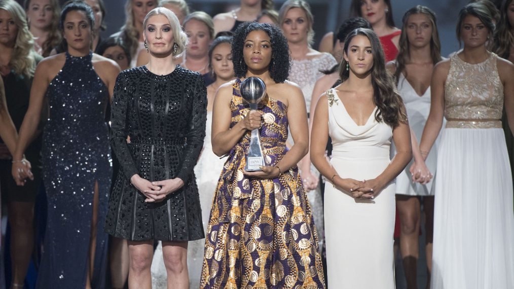 THE ARTHUR ASHE AWARD FOR COURAGE RECIPIENTS, SARAH KLEIN, TIFFANY THOMAS LOPEZ, ALY RAISMAN