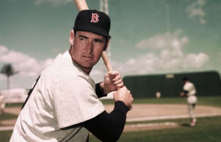 Ted Williams of Boston Red Sox in Batting Stance