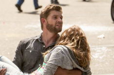 Mike Vogel as Barbie and Britt Robertson as Angie in CBS's 'Under The Dome' - 'The Endless Thirst'