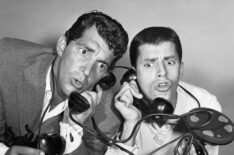 Dean Martin and Jerry Lewis on the phone