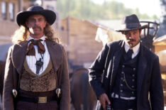 Keith Carradine and Timothy Olyphant in Deadwood