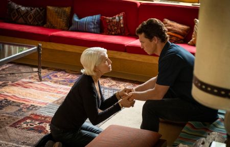 Ellen Barkin as Smurf and Shawn Hatosy as Pope in Animal Kingdom