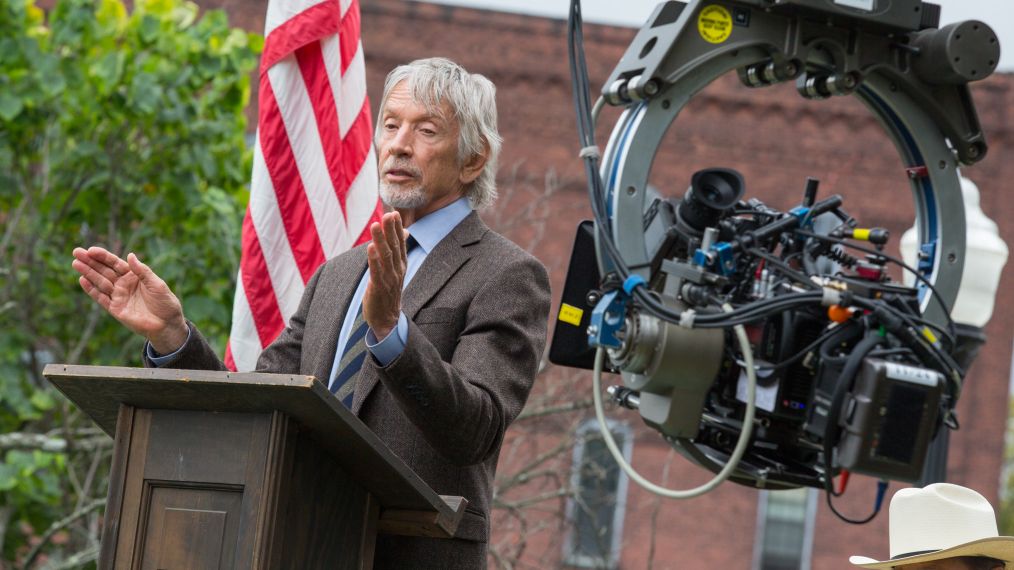 Scott Glenn on the set of Castle Rock