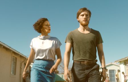 Deutschland 86 - Maria Schrader as Lenora Rauch and Jonas Nay as Martin R