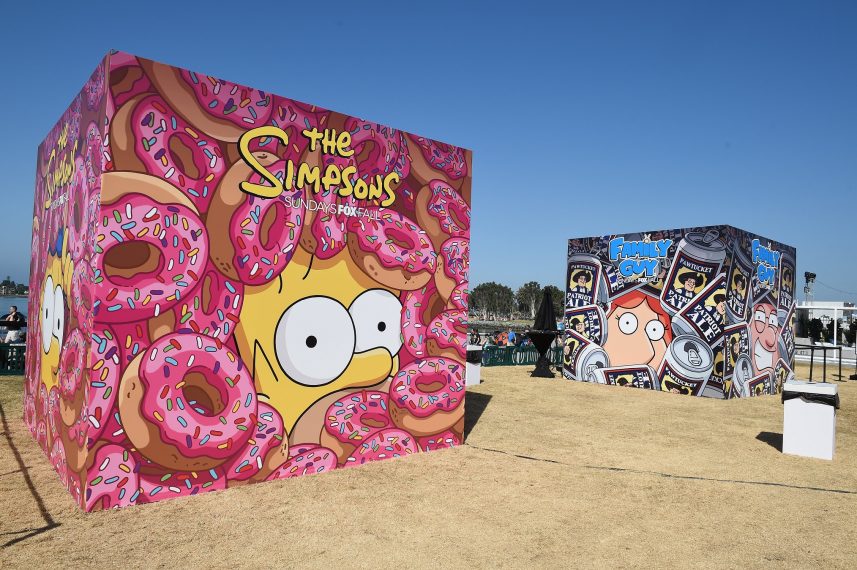 FOX FANFARE AT SAN DIEGO COMIC-CON © 2018: Behind the scenes on Thursday, July 19 at THE SIMPSONS COUCH GAG PHOTO OPP. CR: FRANK MICELOTTA/FOX © 2018 FOX BROADCASTING
