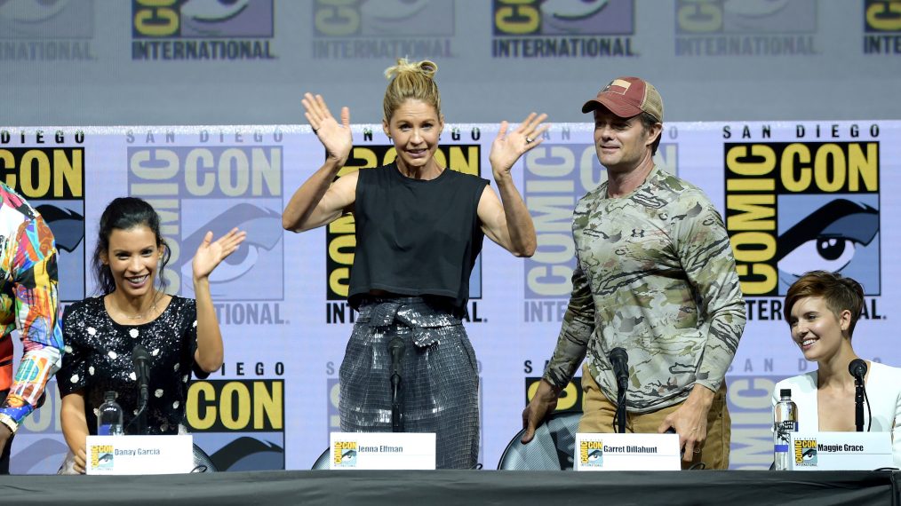 Comic-Con International 2018 - AMC's 'Fear The Walking Dead' Panel - Danay Garcia, Jenna Elfman, Garret Dillahunt, and Maggie Grace